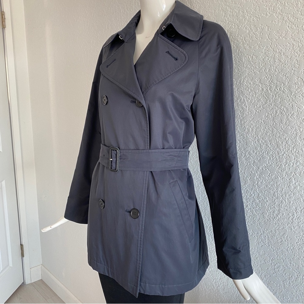 Burberry navy double breasted jacket - Picture 2 of 13